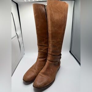 Frye Brown Leather Knee-High Boots